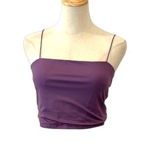 Garage Purple Crop Top String Straps Stretch Medium Summer